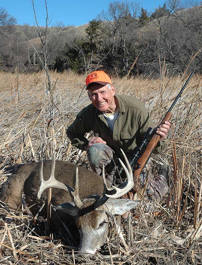 The .25-06 is still one of Wayne’s favorite rounds. A Federal load (115-grain TB) took this SD buck.
