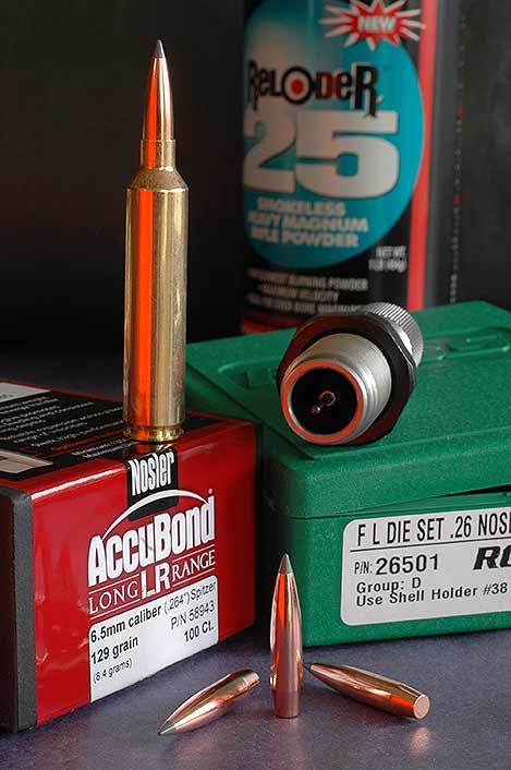  Extruded and spherical powders serve with heavy bullets in “over-bore-capacity” rounds like the .26.