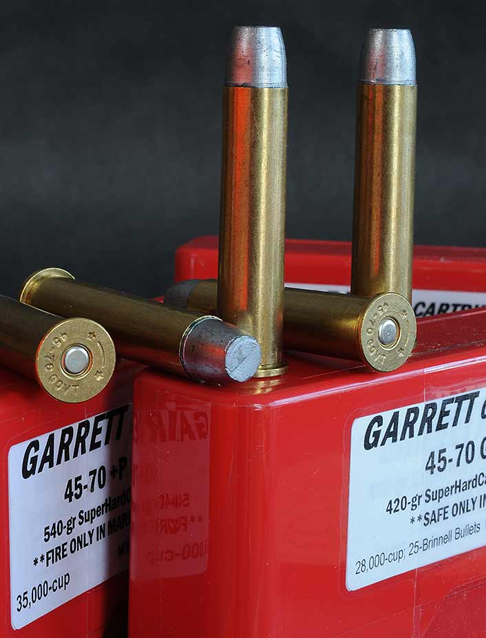 At one time the .45-70 was a long-range round. It's still popular in timber. Garrett offers potent loads.