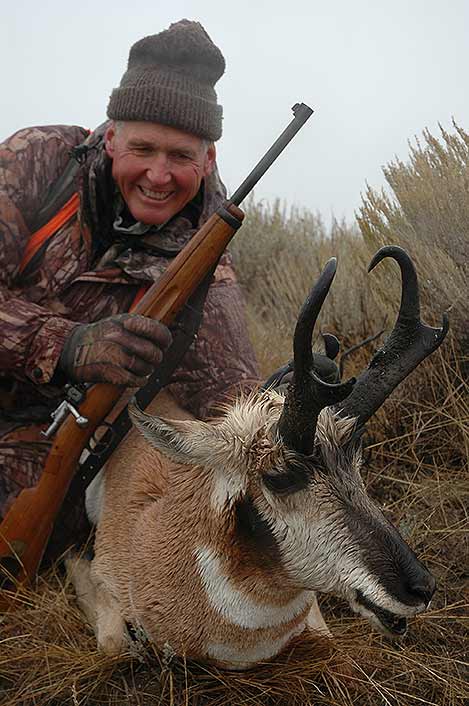 Wayne downed this pronghorn with an 1896 Swedish Mauser in 6.5x55, an old cartridge still useful.