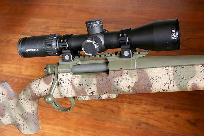 Many dialing scopes have an exposed elevation turret, but some designed specifically for hunting, like this Nightforce SHV, have a capped turret.