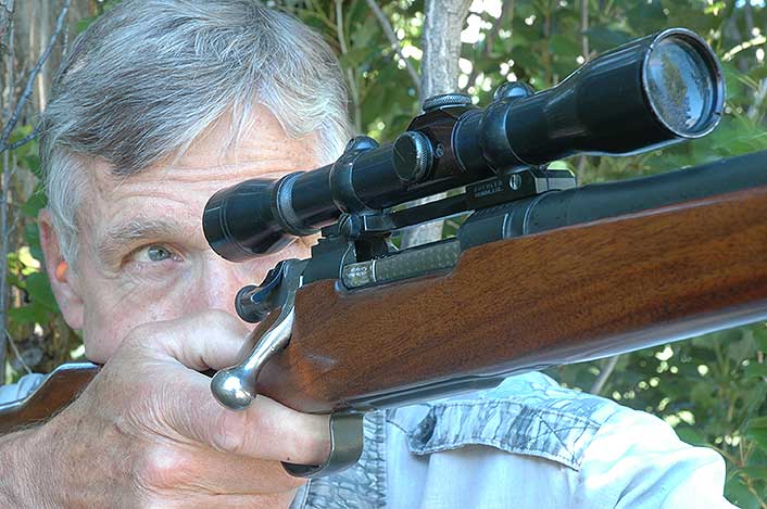 Wayne paid little for this rifle, with its ancient Weaver scope.  But the stock fits, the action is smooth.