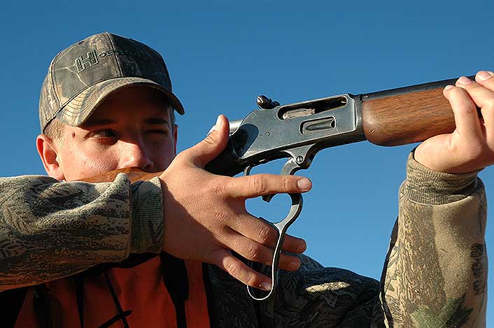 Over a century of competition for Winchester lever rifles has come from Marlin. Here: a Model 336.