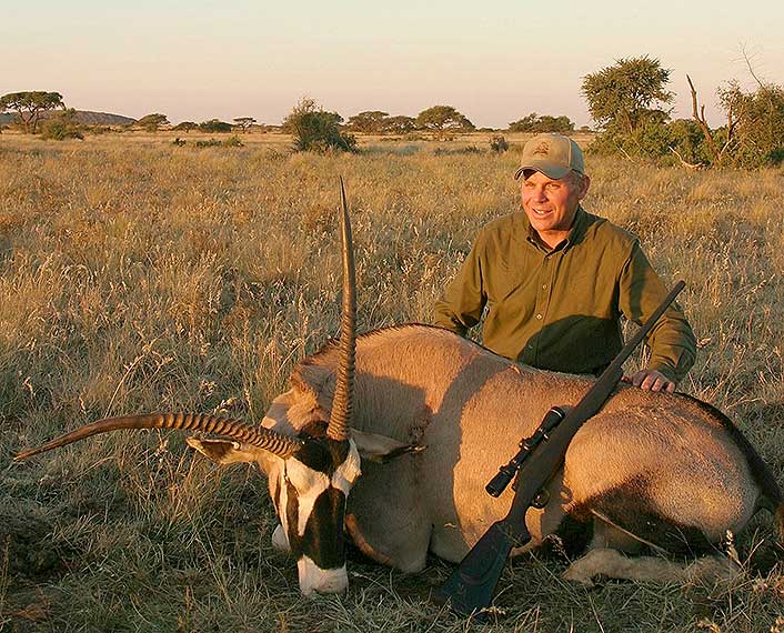 African “culls” provide lots of information on cartridges and bullets; during this month-long hunt a dozen hunters took 185 animals. One was this gemsbok taken by Louis Braddi, who used the then-new Nosler AccuBond in his 7mm Dakota. Despite being a cull, it qualified for Rowland Ward! 